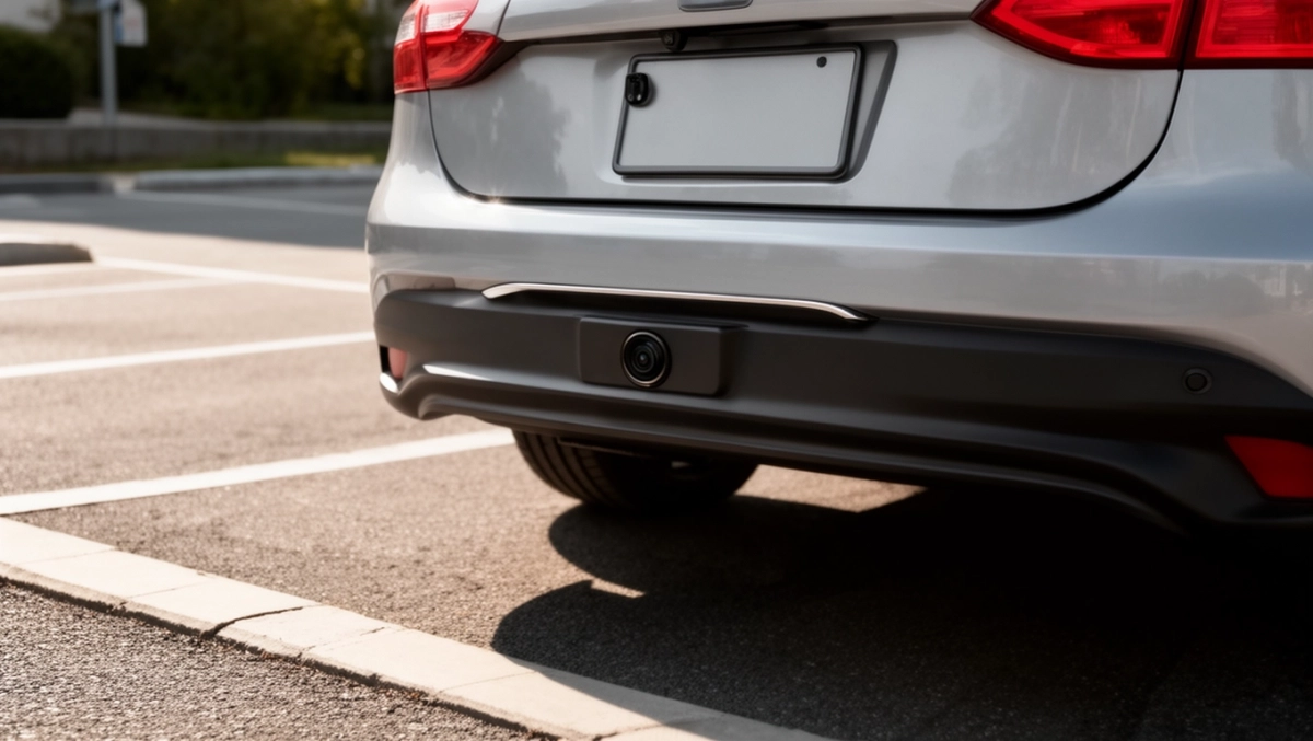 Bezprzewodowa kamera cofania w ramce tablicy rejestracyjnej