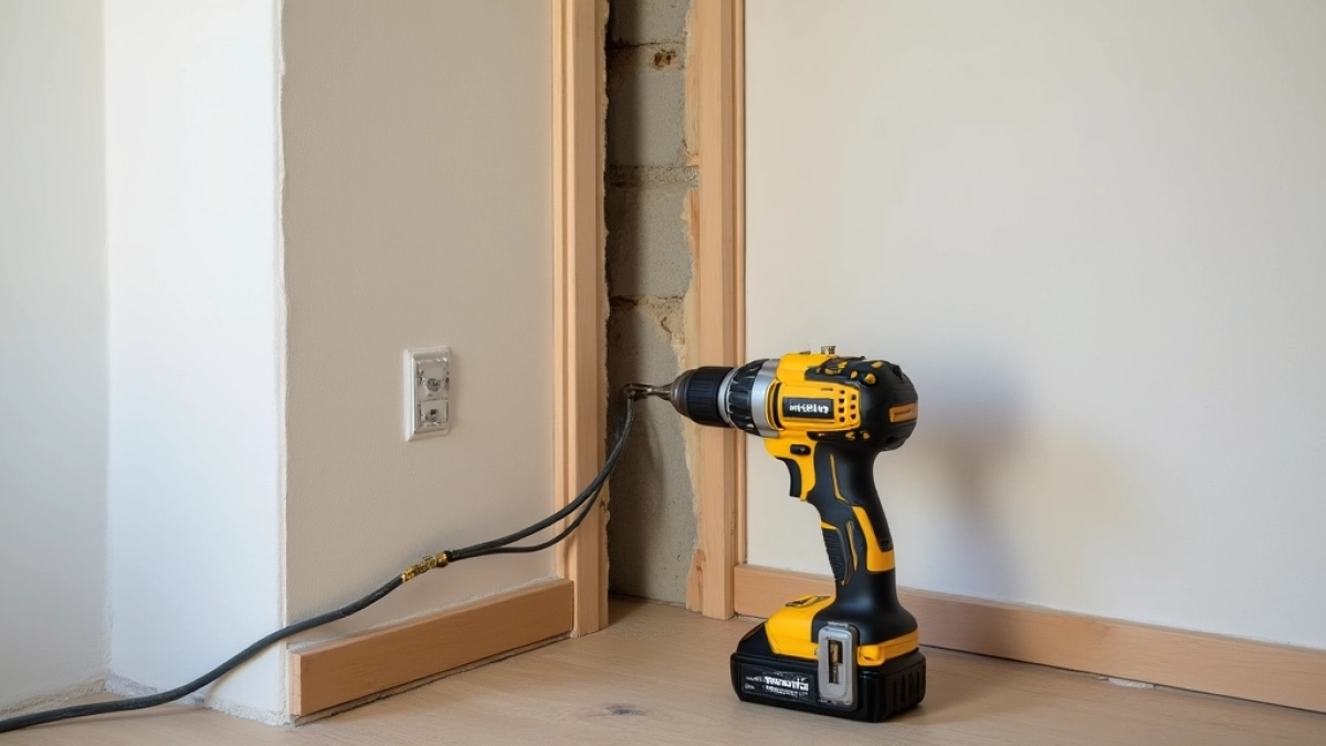 jak przeprowadzić kabel przez ścianę