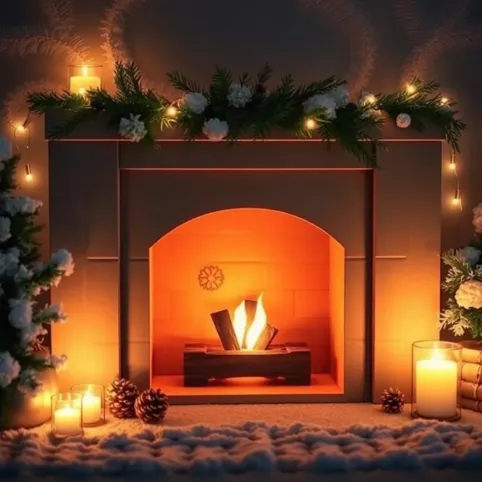 Atrapa kominka jak zrobić kominek z kartonu