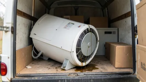 czy suszarkę do prania można przewozić na leżąco