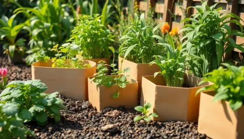 Jak wykorzystać kartony w ogrodzie